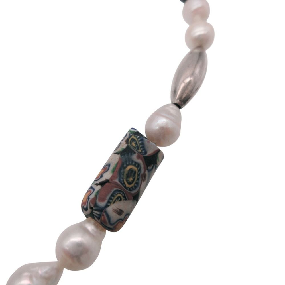 UR JEWELRY ユーアールジュエリー フラワー ロゴ 花 パール ネックレス 