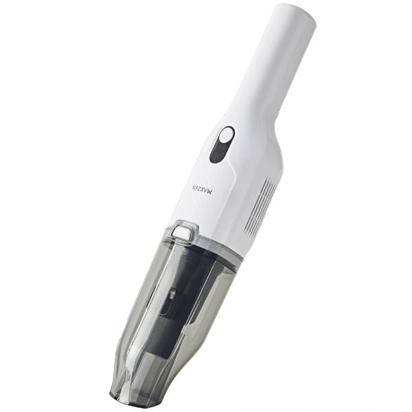 MAXZEN 掃除機 乾湿両用 クリーナー コードレス 3WAYノズル 軽量 小型 ごみ捨て簡単 水洗い可能 充電式 スリム ハンディクリーナー MC02SM01WD ホワイト 白 マクスゼン送料無料 a859ea6c