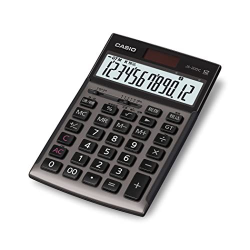 カシオ 本格実務電卓 12桁 日数&時間計算 ジャストタイプ グレージュブラウン JS-20DC-GB-N グリーン購入法適合 エコマーク認定送料無料 dd166cfb