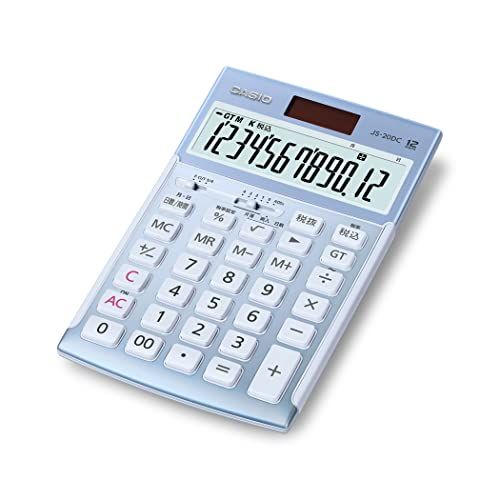 カシオ 本格実務電卓 12桁 日数&時間計算 ジャストタイプ ブルー JS-20DC-BU-N グリーン購入法適合 エコマーク認定送料無料 6fd07e2c