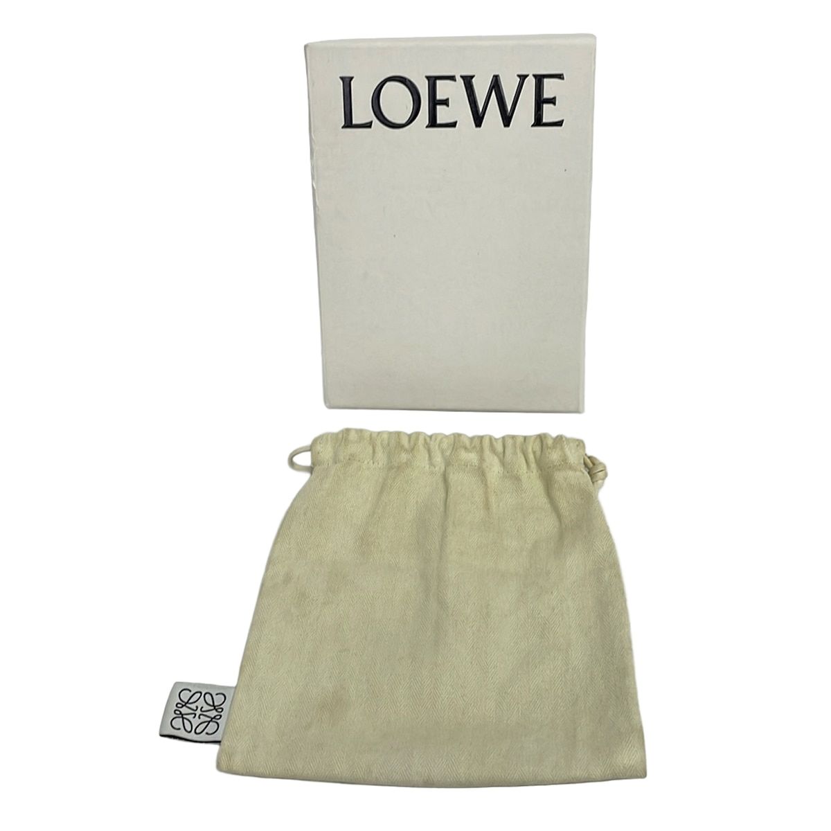 LOEWE(ロエベ) 3つ折り財布 トライフォールド ウォレット ネイビー×ブラウン レザー LOEWE(ロエベ) 3つ折り財布 トライフォールド ウォレット ネイビー×ブラウン レザー
