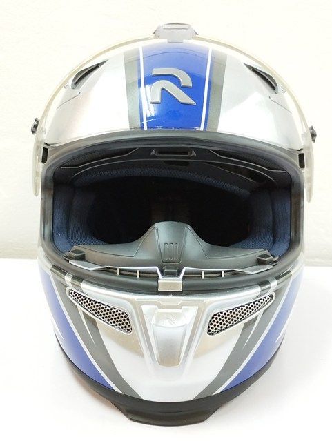 T762 [人気] HJC エイチジェーシー ヘルメット L59～60cm シルバー×ブルー Y’S GEAR RPHA 10 PLUS YAMAHA RACING | ★