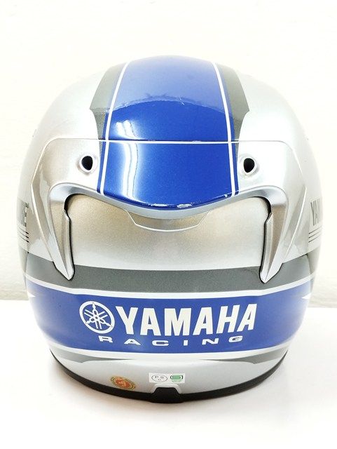 T762 [人気] HJC エイチジェーシー ヘルメット L59～60cm シルバー×ブルー Y’S GEAR RPHA 10 PLUS YAMAHA RACING | ★