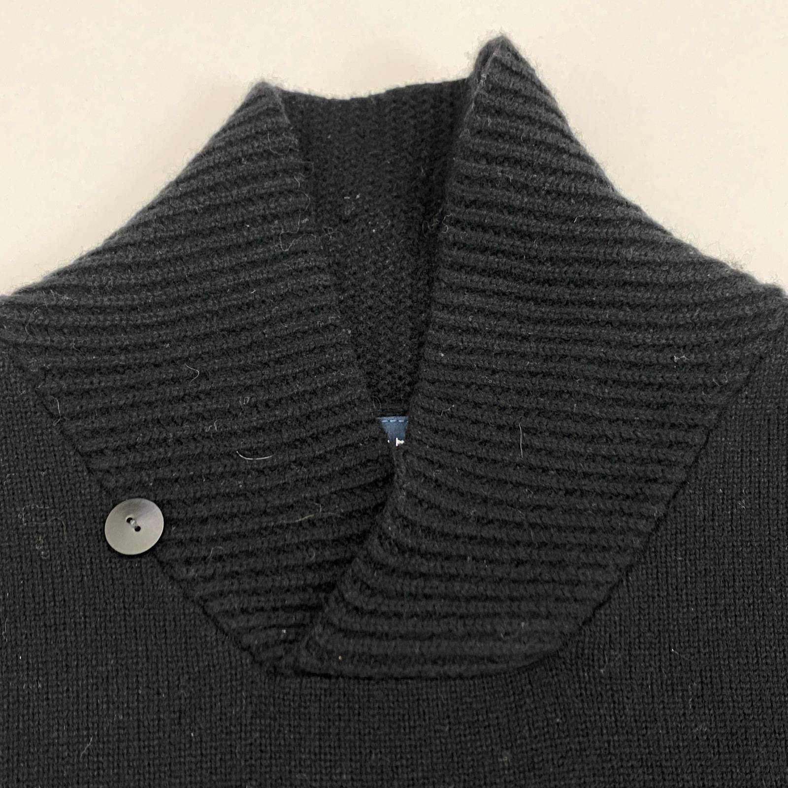【姫路東店】 中古 MUTA MARINE | ムータマリン ×ACANTHUS セーター Logo Shawl Collar Sweater MMAC-MA2120 ブラック サイズ：5 【102】