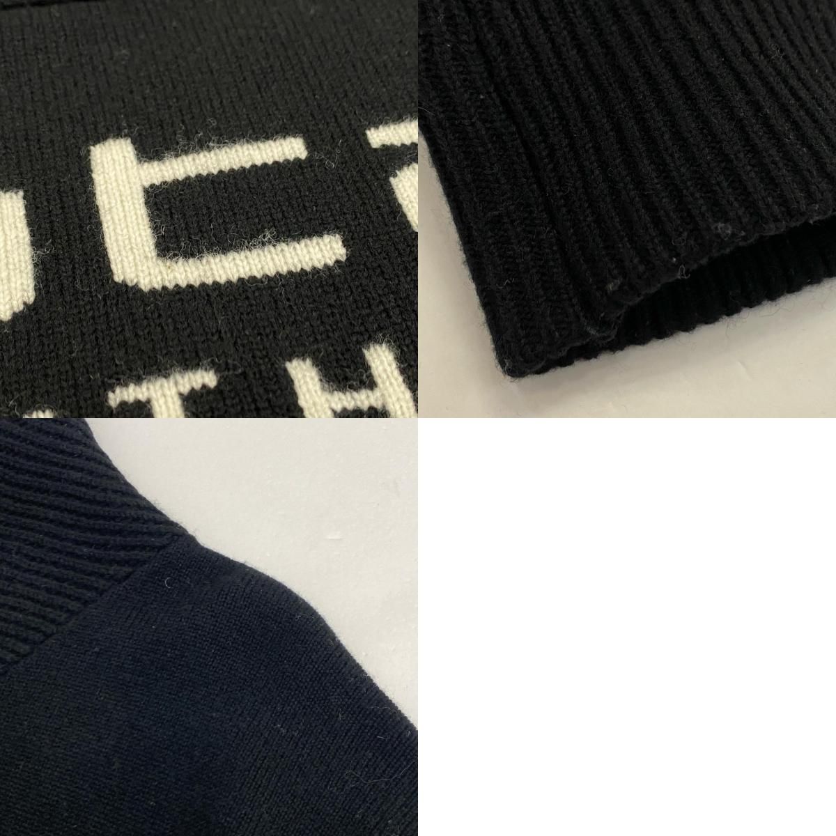 【姫路東店】 中古 MUTA MARINE | ムータマリン ×ACANTHUS セーター Logo Shawl Collar Sweater MMAC-MA2120 ブラック サイズ：5 【102】
