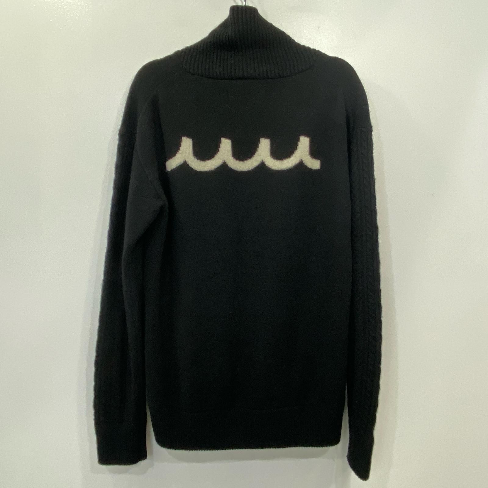【姫路東店】 中古 MUTA MARINE | ムータマリン ×ACANTHUS セーター Logo Shawl Collar Sweater MMAC-MA2120 ブラック サイズ：5 【102】