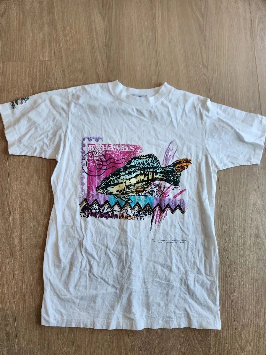 90s ヴィンテージ バハマ ポストカード オリジナルス ハーレークイーン バス Tシャツ XL