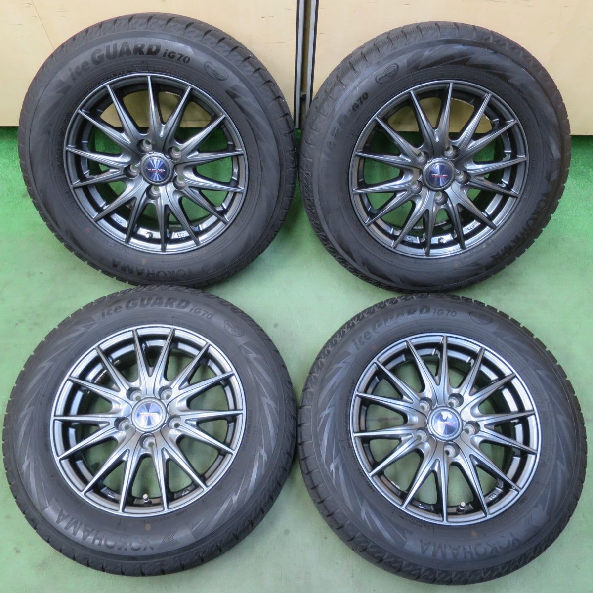 バリ溝！キレイ！9分☆スタッドレス 195/65R15 ヨコハマ アイスガード 
