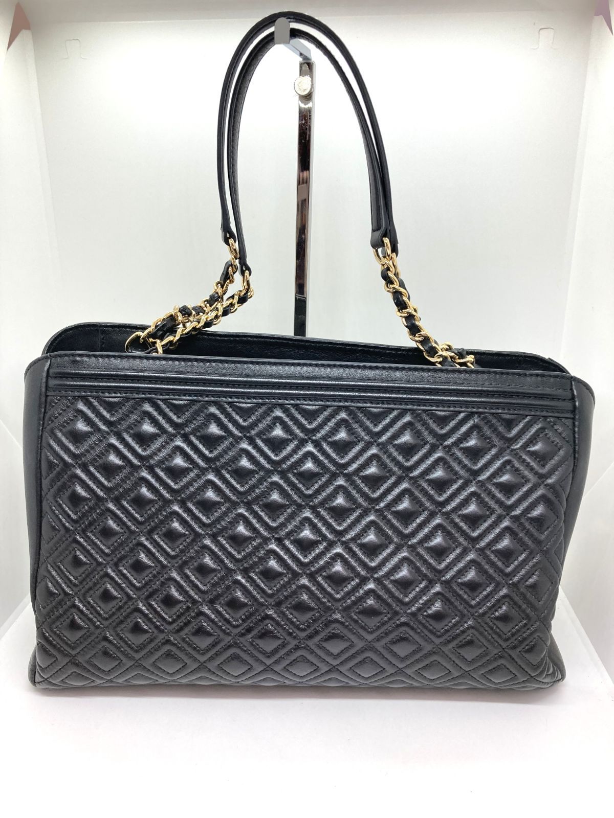 中古 TORY BURCHトリーバーチ フレミング キルティングレザー チェーン