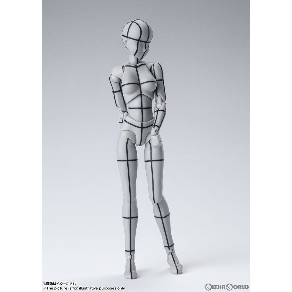 S.H.Figuarts(フィギュアーツ) ボディちゃん -ワイヤーフレーム-(Gray Color Ver.) 完成品 可動フィギュア バンダイスピリッツ