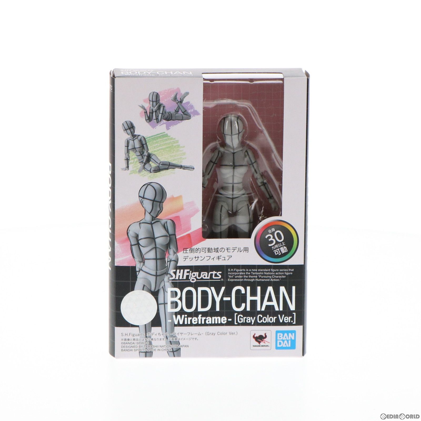 S.H.Figuarts(フィギュアーツ) ボディちゃん -ワイヤーフレーム-(Gray Color Ver.) 完成品 可動フィギュア バンダイスピリッツ