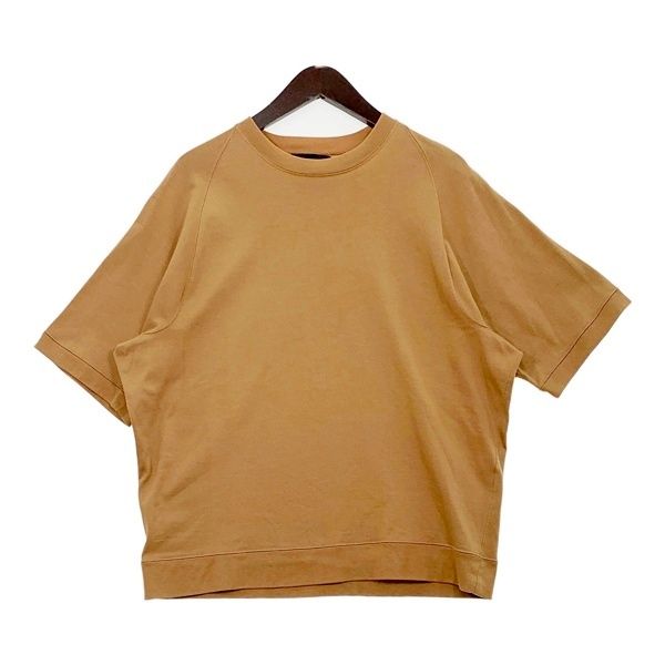 AUBERGE オーベルジュ 半袖 カットソー Tシャツ クルーネック コットン ラグランスリーブ メンズ サイズ42 ブラウン トップス DM19068■
