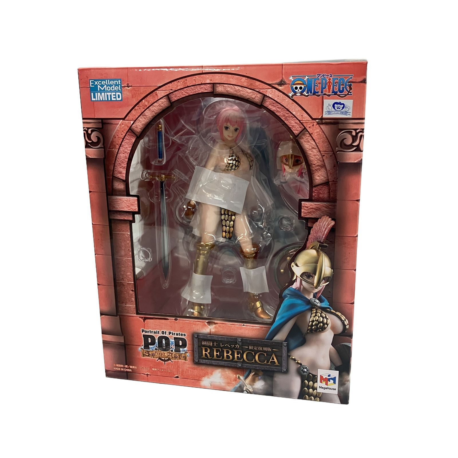 メガハウス Portrait.Of.Pirates ワンピース 剣闘士レベッカ 限定復刻版 エクセレントモデル フィギュア 中古 C11248382