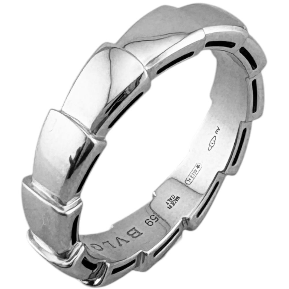 ブルガリ セルペンティ ヴァイパー リング 指輪 18.5号 18金 K18ホワイトゴールド レディース BVLGARI 中古 ブルガリ