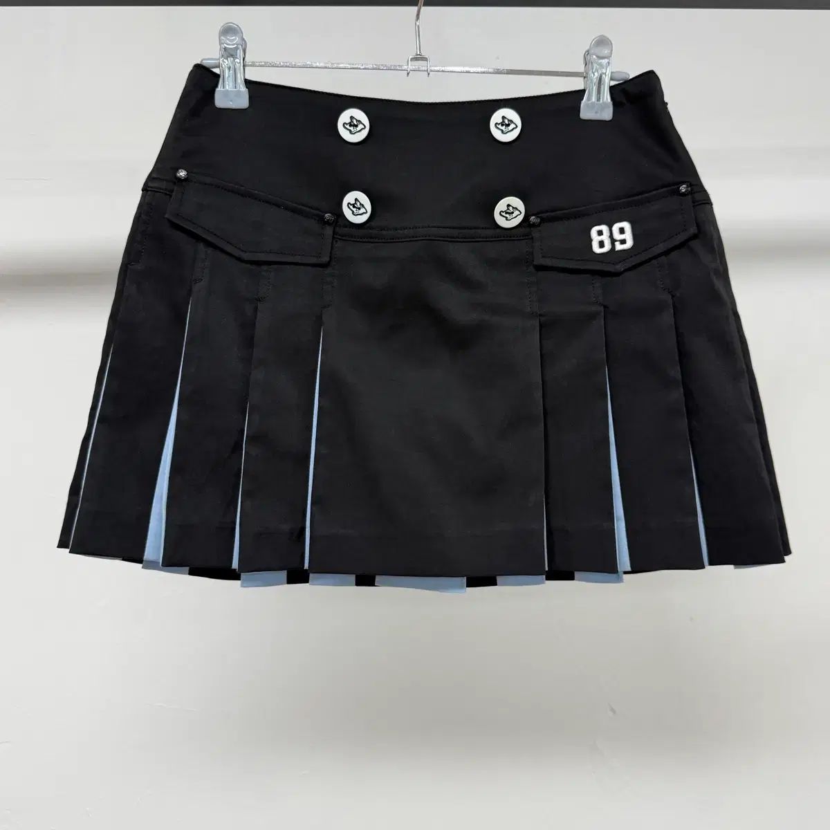 パーリーゲイツ レディース ゴルフ プリーツ キュロット スカート ブラック 0 JS53
