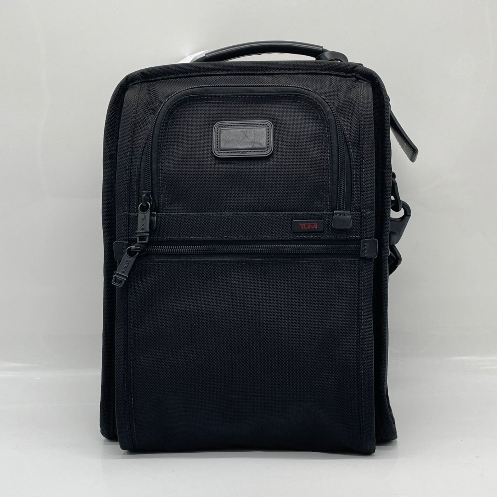 BN8855●TUMI トゥミ 22101DH ミディアム トラベルトート ショルダーバッグ 縦型 バリスティックナイロン レザー 黒 ブラック