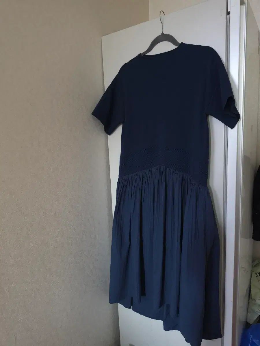 システム ニット ロング丈ワンピース