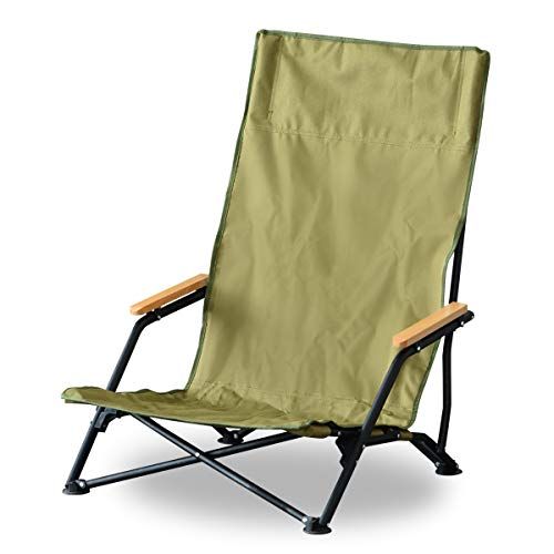 ☆新品☆FIELDOOR フィールドチェア ハイバック ロースタイル ハイバック 座椅子 あぐら ひじ掛け 折りたたみ 簡単設置 ソロキャンプ 耐荷重 120kg アウトドアチェア 0ddc73a6