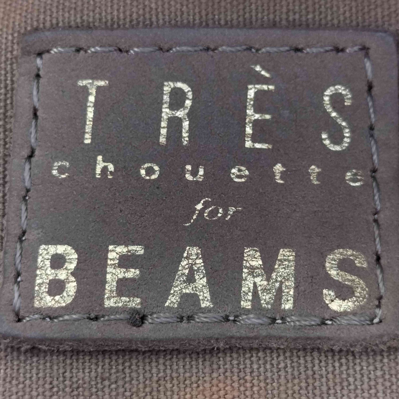 ビームス BEAMS TRES CHOUETTE レザー スタッズ リボン ショルダー 