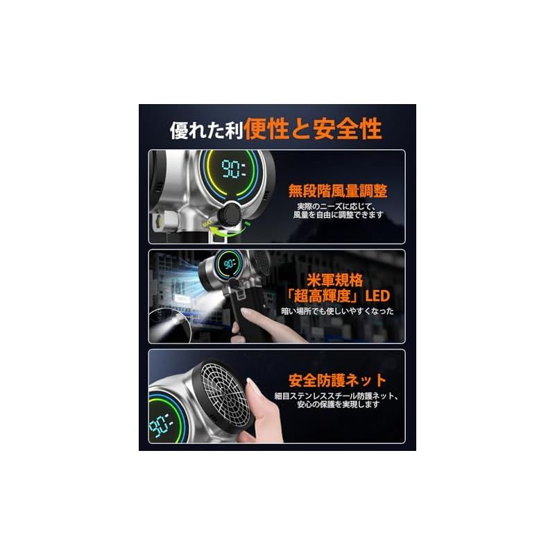 ブロワー 強力 洗車 Semtyait 245m/s エアダスター 【公式通販】