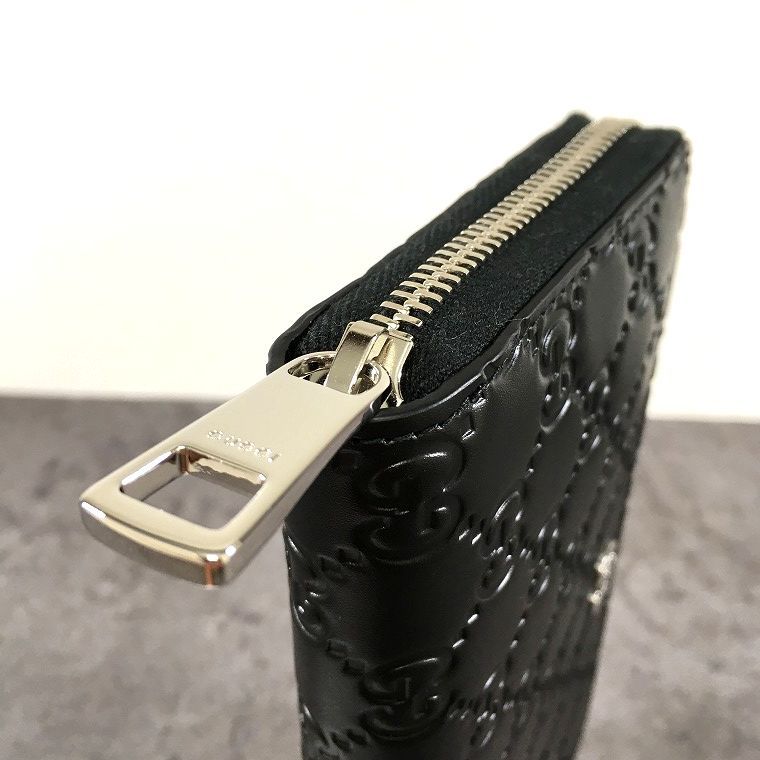 送料込み！ 未使用品 GUCCI ジップウォレット 473928 ブラック 
