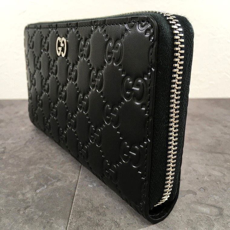 送料込み！ 未使用品 GUCCI ジップウォレット 473928 ブラック 