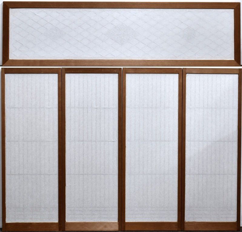建具 書院欄間 障子戸 組子細工 建具 アンティーク、コレクション