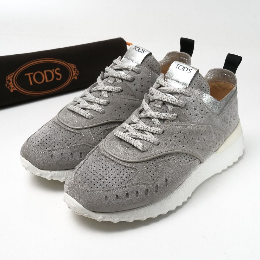 TOD'S トッズ スニーカー サイズ38 スエード ローカット ブランド古着【中古】20260515/RA9036