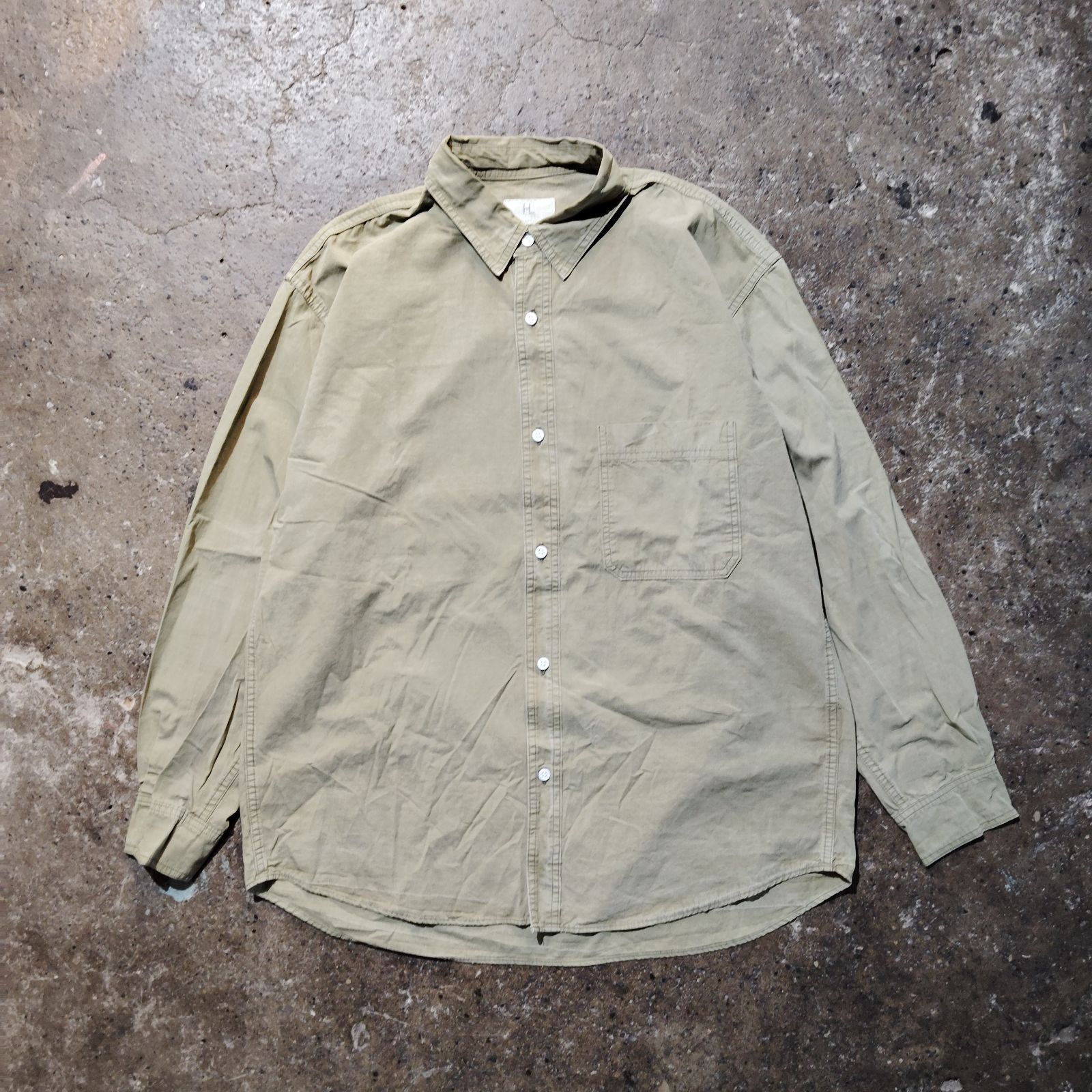 HERILL 25ss Rip Stop Workshirt 1 へリル 2025ss コットンリップストップ ワークシャツ 25-050-HL-8040-10