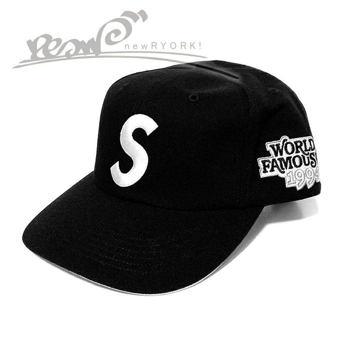 送料無料 メンズ キャップ ブラック Supreme シュプリーム World Famous S Logo 6-Panel SS26H11 シュプリームワールドフェイマスSロゴ6パネルキャップ se1367r