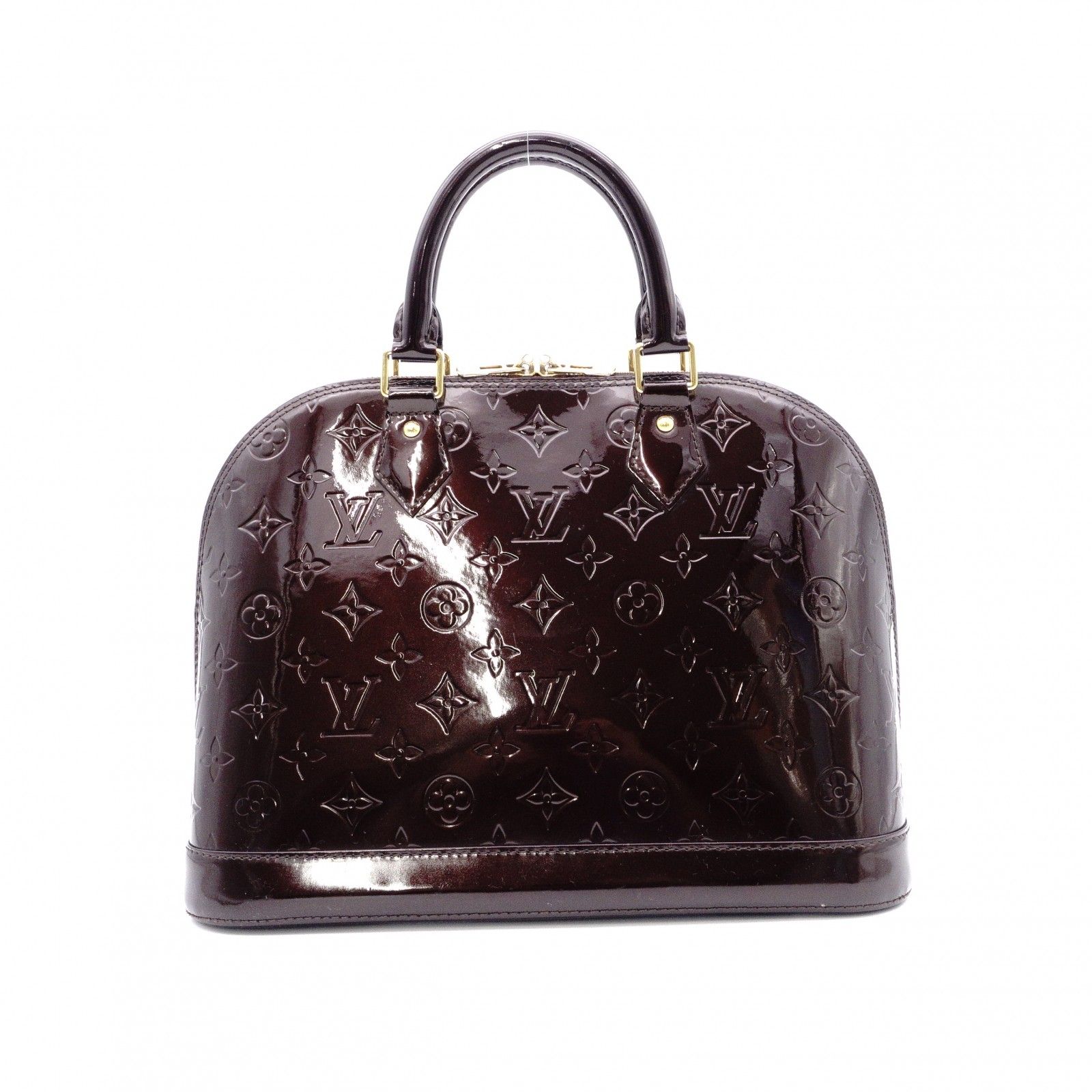 LOUIS VUITTON ルイヴィトン アルマ PM ヴェルニ ハンドバッグ パテントレザー アマラント(ボルドー)