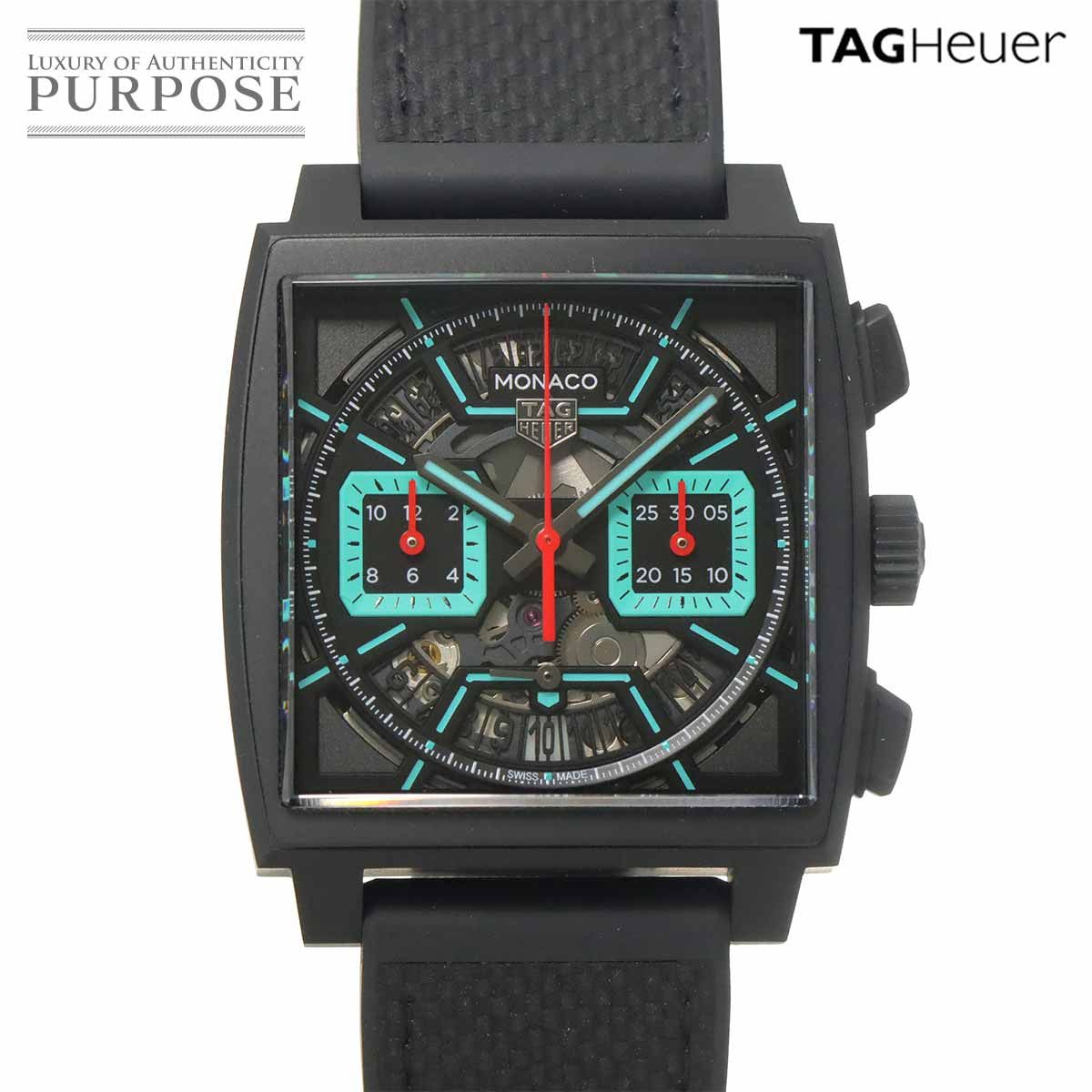 タグホイヤー TAG Heuer モナコ キャリバーホイヤー02 CBL2184 クロノグラフ メンズ 腕時計 デイト ブラック 自動巻き Monaco 90323459