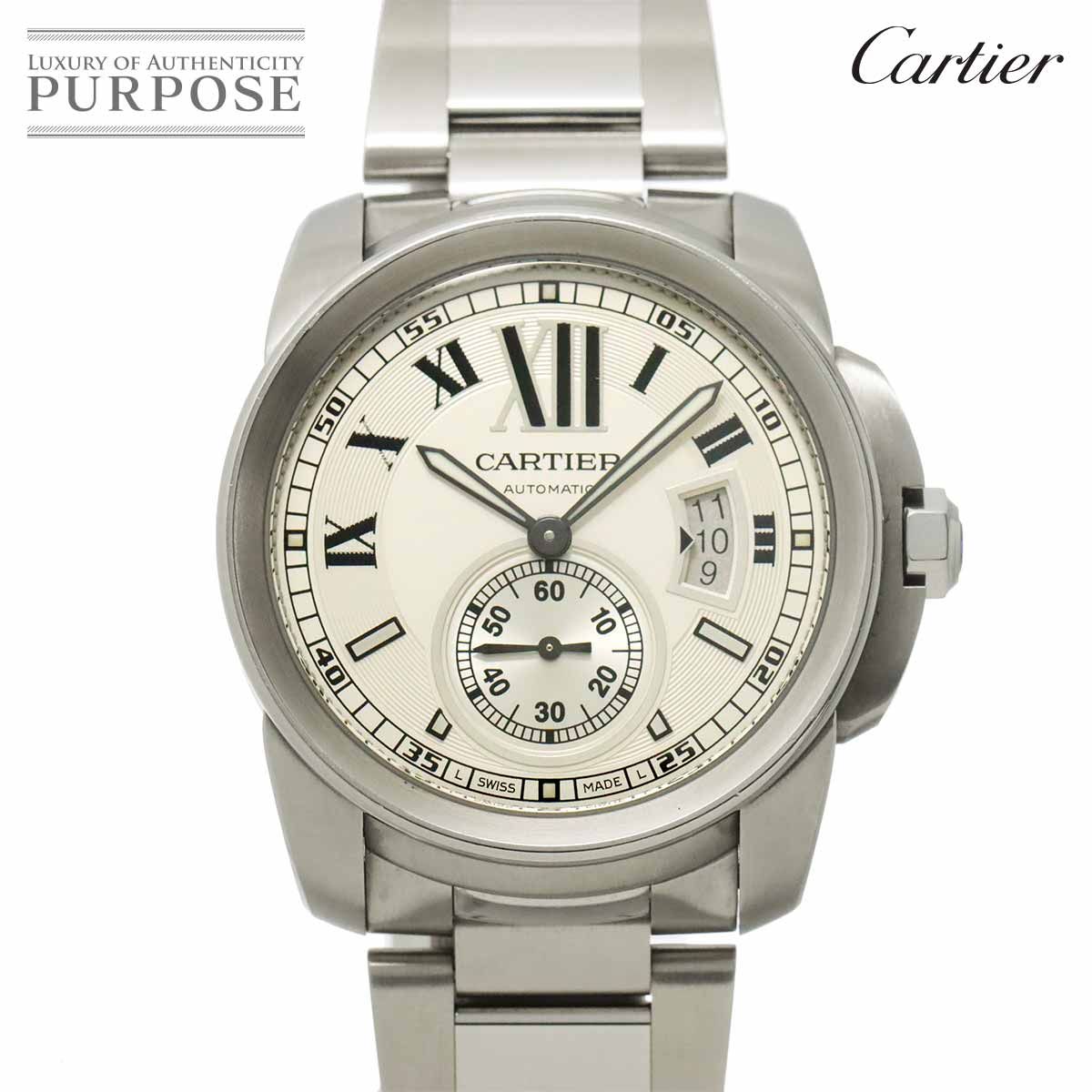カルティエ Cartier カリブル ドゥ カルティエ W7100015 メンズ 腕時計 デイト スモールセコンド 自動巻き Calibre de Cartier 90325414