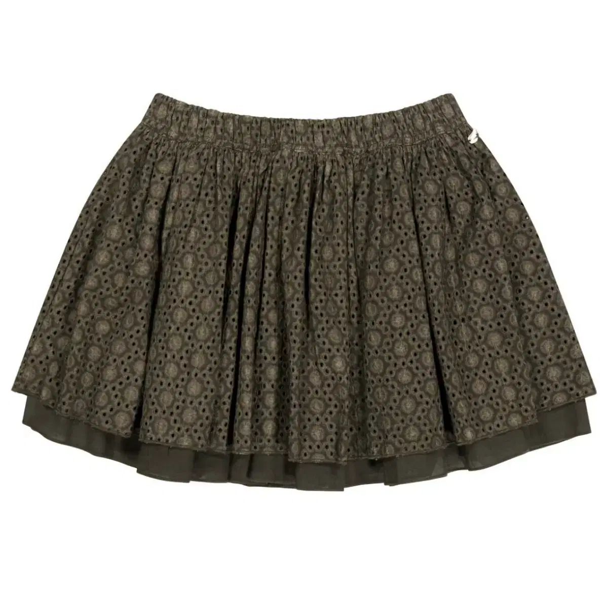 コイセイオ Coyseio FLOWER PUNCHING SKIRT ブラウン