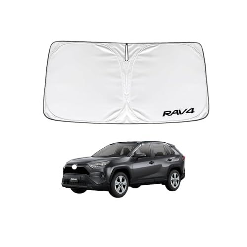 トヨタ RAV4 XA50系 2019年4月~ ラブフォー ラブ4 車種専用設計 サンシェード 車 フロント さんしぇーど 暑さ対策 日除け 遮熱 遮光 uvカット 紫外線遮蔽 折り畳み式 収納ポーチ付き 取付簡単 保護パーツ shu fa3ef4e2