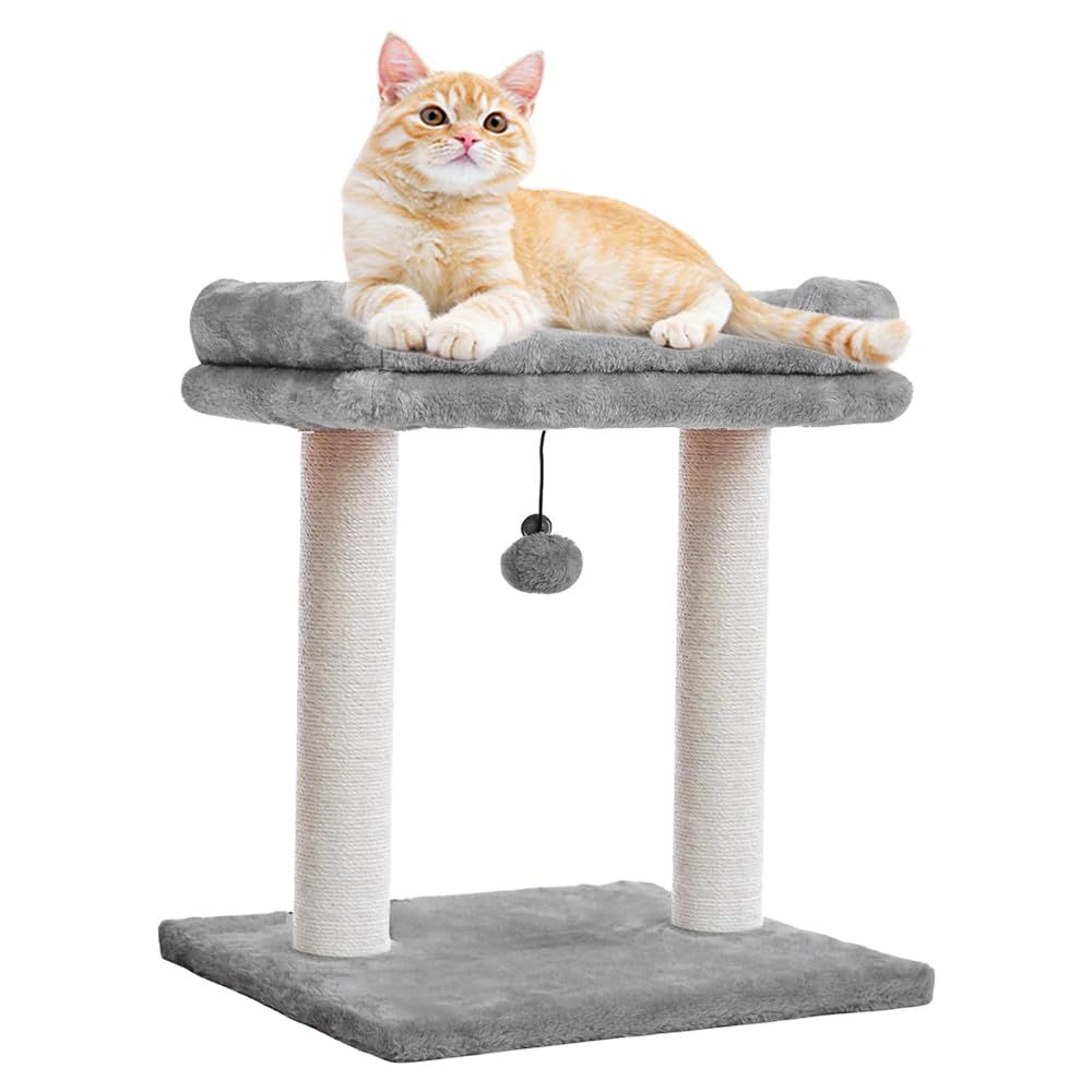 キャットツリー ミニ 猫タワー 低め 小型 スリム 据え置き 猫ハウス 猫 爪とぎ 天然麻紐 省スペース shu 5e4b11df