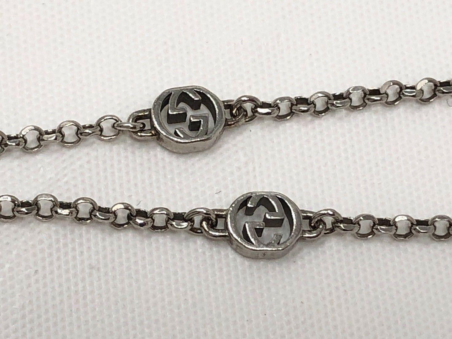 ◇グッチ GUCCI ブレスレット インターロッキングG アラベスク ハート