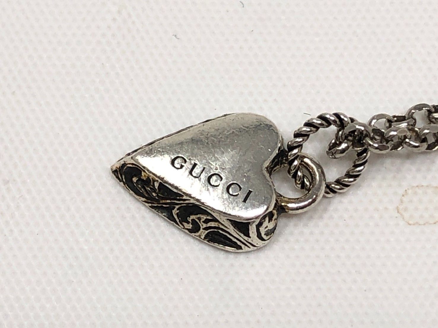 ◇グッチ GUCCI ブレスレット インターロッキングG アラベスク ハート