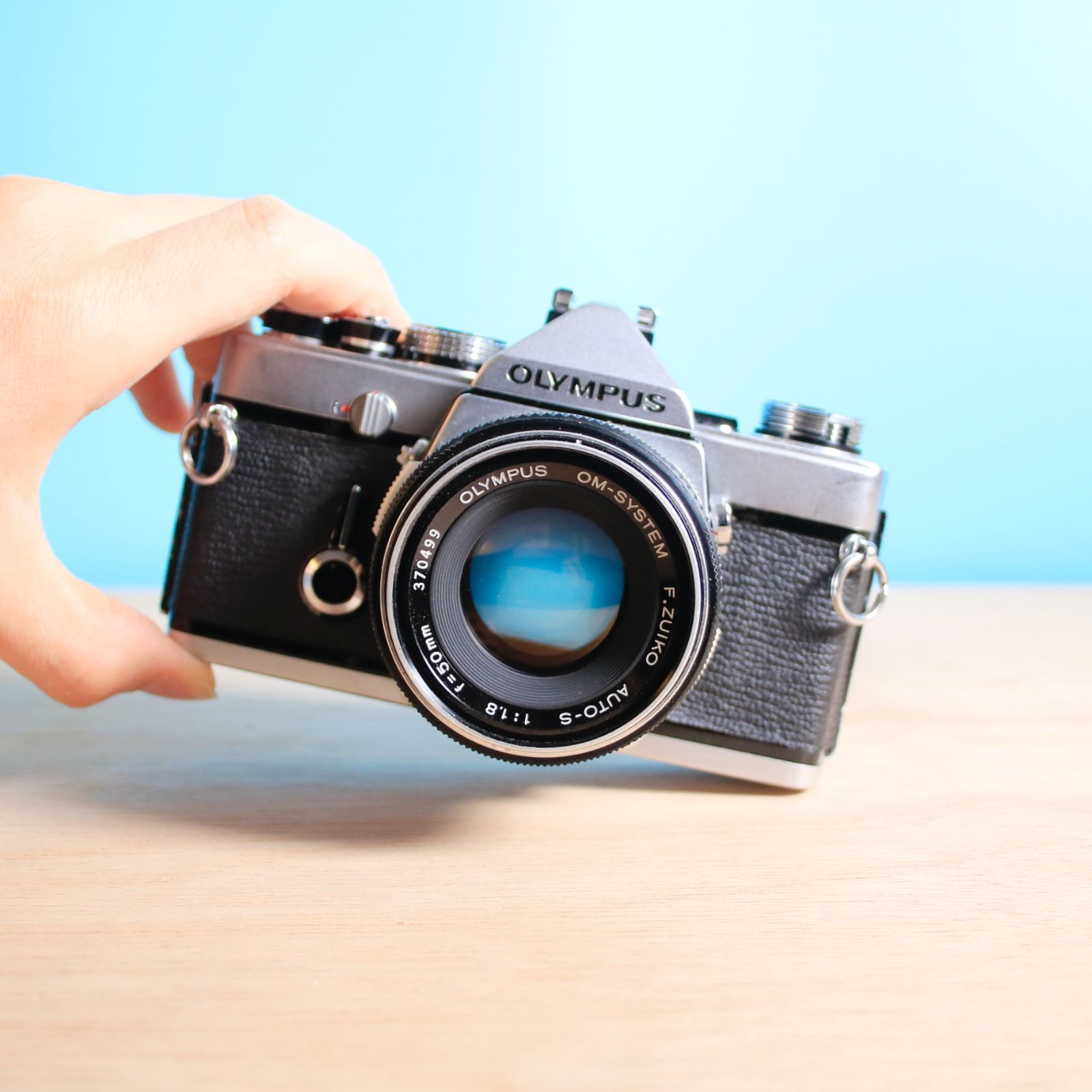 完動品❁光学美品 OLYMPUS OM-1 レンズ ZUIKO AUTO-S F1.8 50mm 明るい 単焦点 フィルムカメラ フィルム 一眼レフ 35mm 35ミリフィルム 135フィルム カメラ女子 初心者 写るんです ステップアップ H408