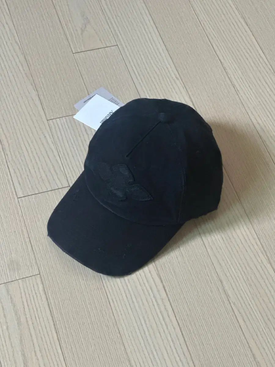 アルバン Felt Applique Ball Cap_Vintage Black