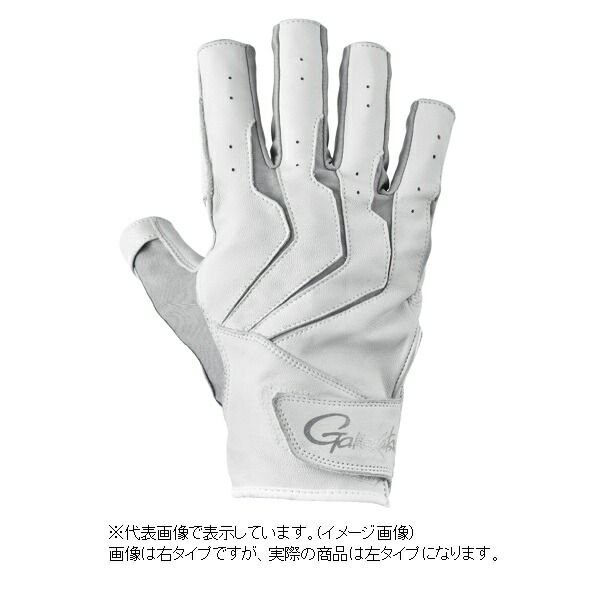 がまかつ 手袋 GM7307 ヘラ用グローブ(片手) 左 ホワイト LL