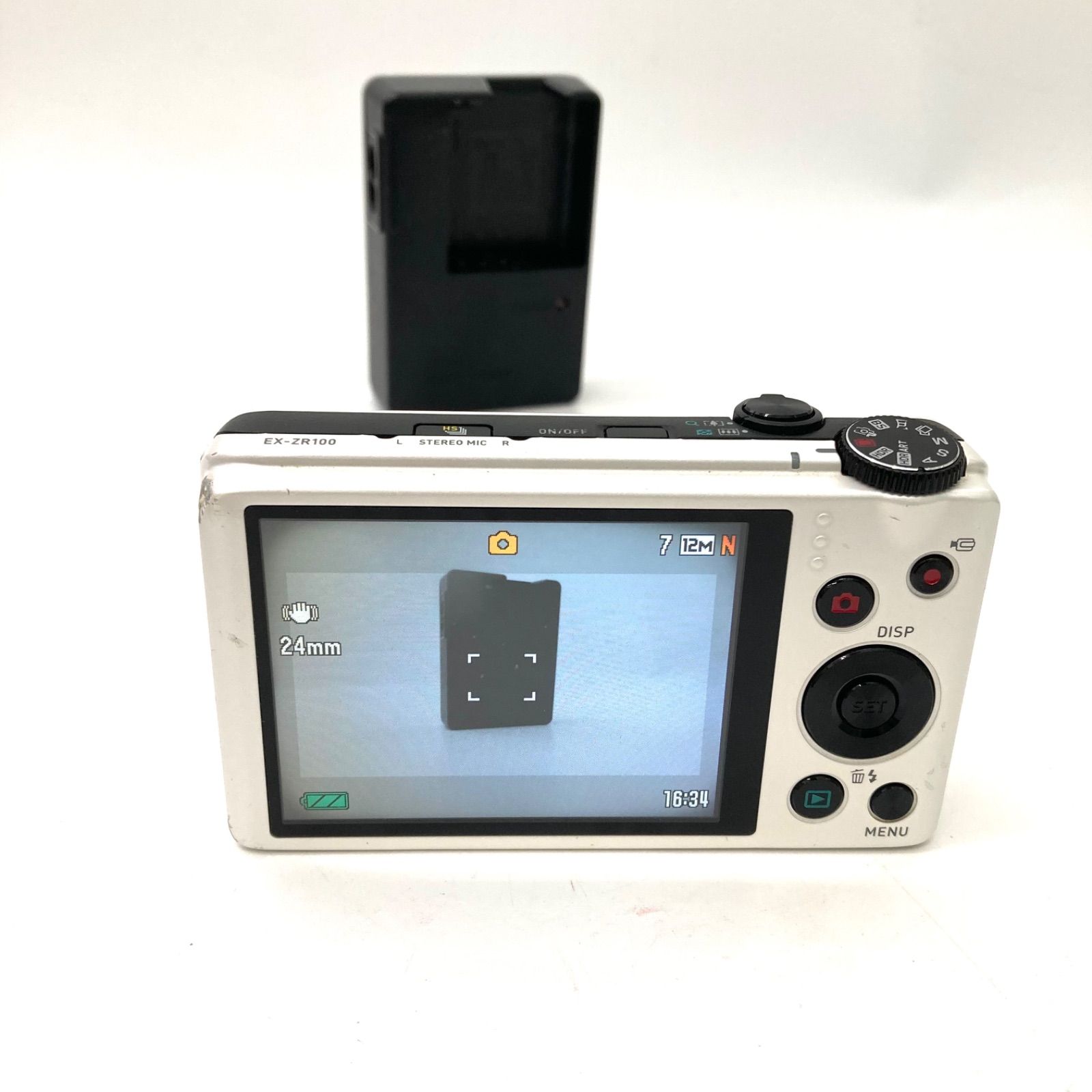 CASIO】カシオ ハイスピード EXLIM エクシリム EX-ZR100 ホワイト 