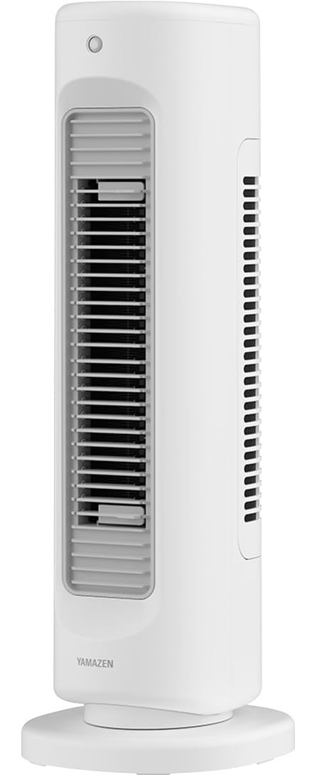 [山善] サーキュレーター HOTCOOL 温風 送風 スリム 人感センサー 節電 1000W 左右首振り 切タイマー 上下風向き調節 脱衣所 トイレ 転倒OFFスイッチ ホワイト YA-ZT1000(W) 0