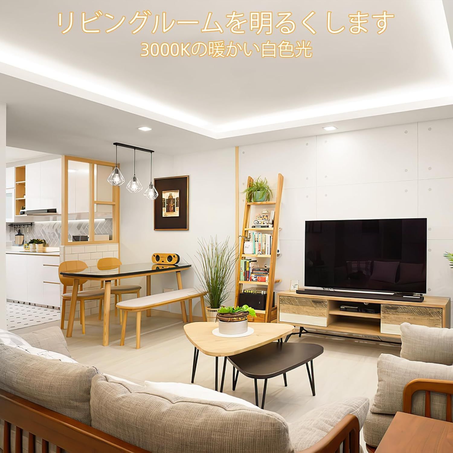 Lamomo LEDテープ ライト30M 防水 高輝度 チューブライト調光可能 