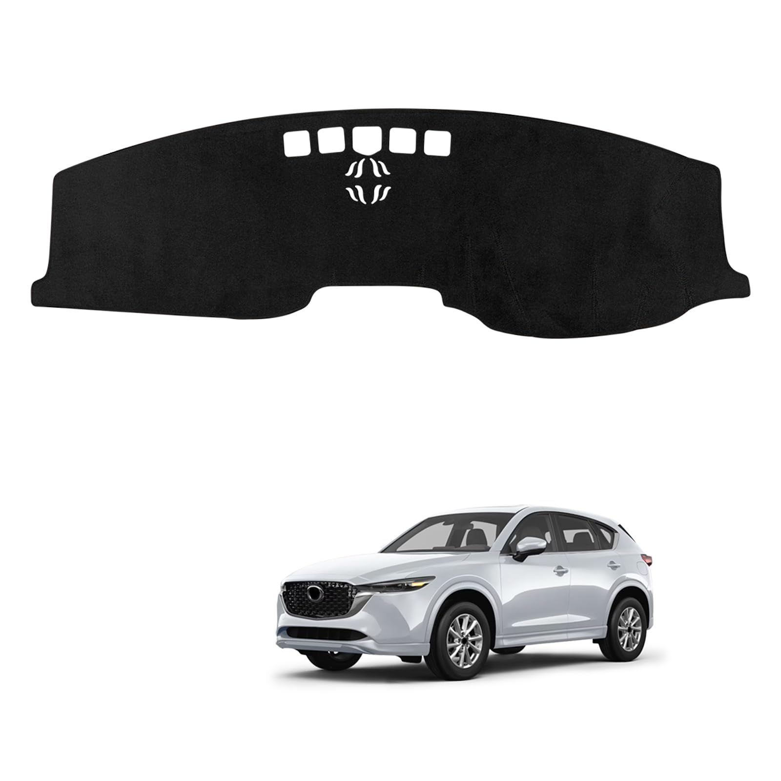 新型 CX-5 KF系 CX-8 KG系 ダッシュボードマット 車種専用設計 CX5 CX8 車内 ダッシュボードカバー 日焼け防止 ダッシュボード 難燃繊維 保護マット 内装パーツ インテリア アクセサリー（HUD非装着車向け） 1