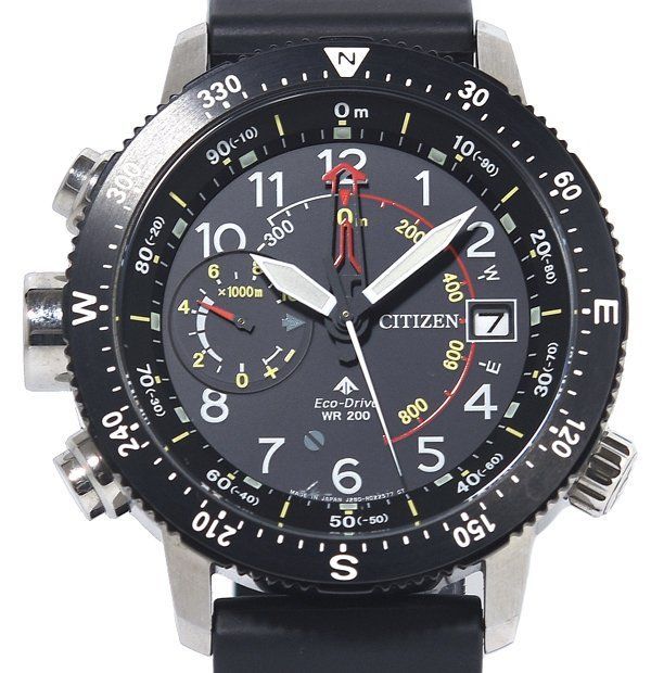 美品 CITIZEN シチズン PROMASTER プロマスター BN4044-23E J280-R08455 LANDシリーズ アルティクロン エコ・ドライブ メンズ