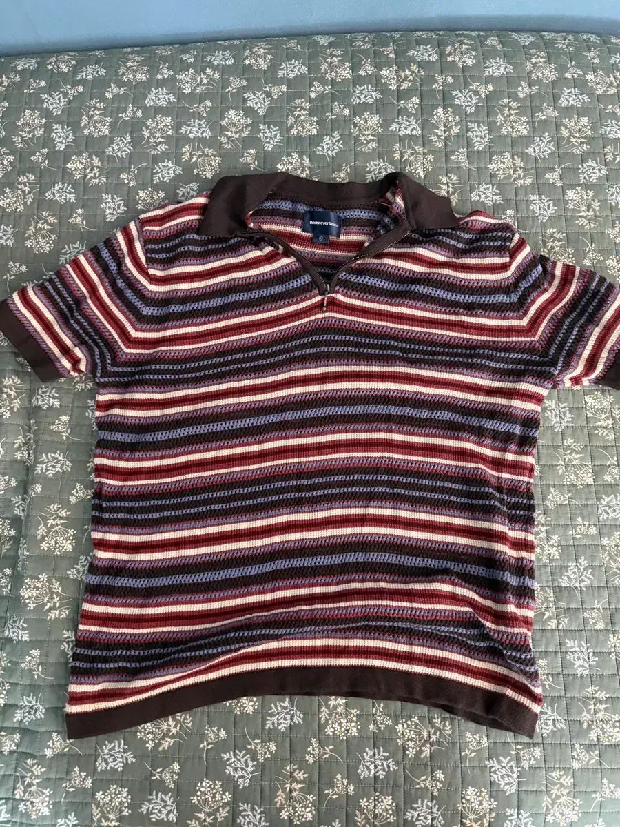 24SS ディスイズネバーザット ハーフ ジップアップ カラーTシャツ