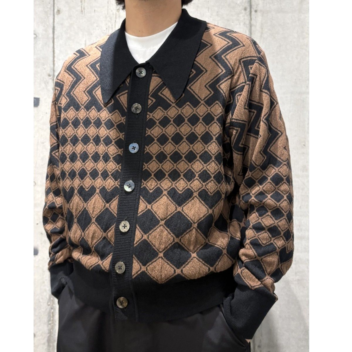 SUGARHILL 25SS KUBA KNIT SWEATERニットポロカーディガン 8069000145304
