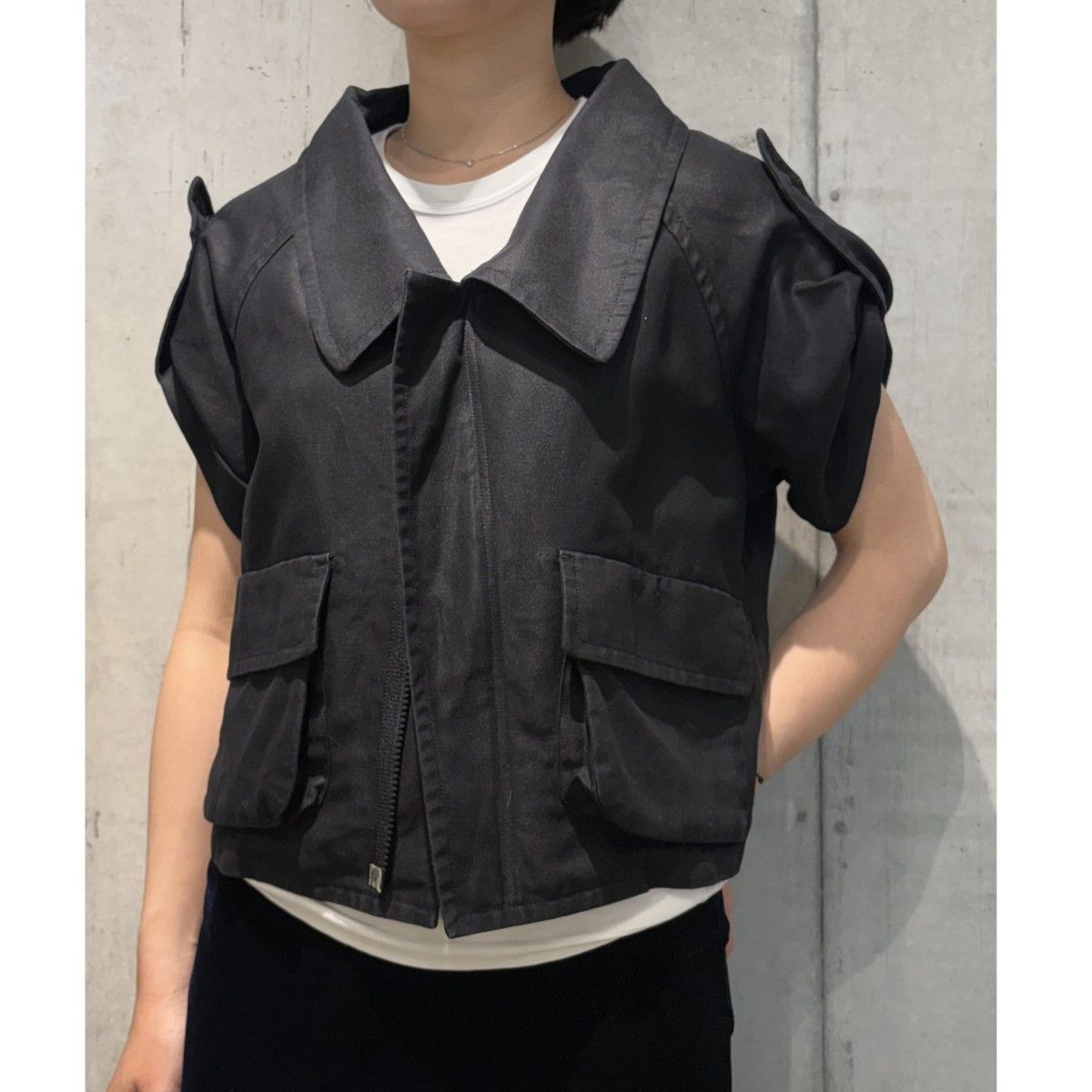 LIMI feu Flap Pocket Linen Shirt JacketフラットポケットZIPリネン LIMI feu Flap Pocket Linen Shirt JacketフラットポケットZIPリネン