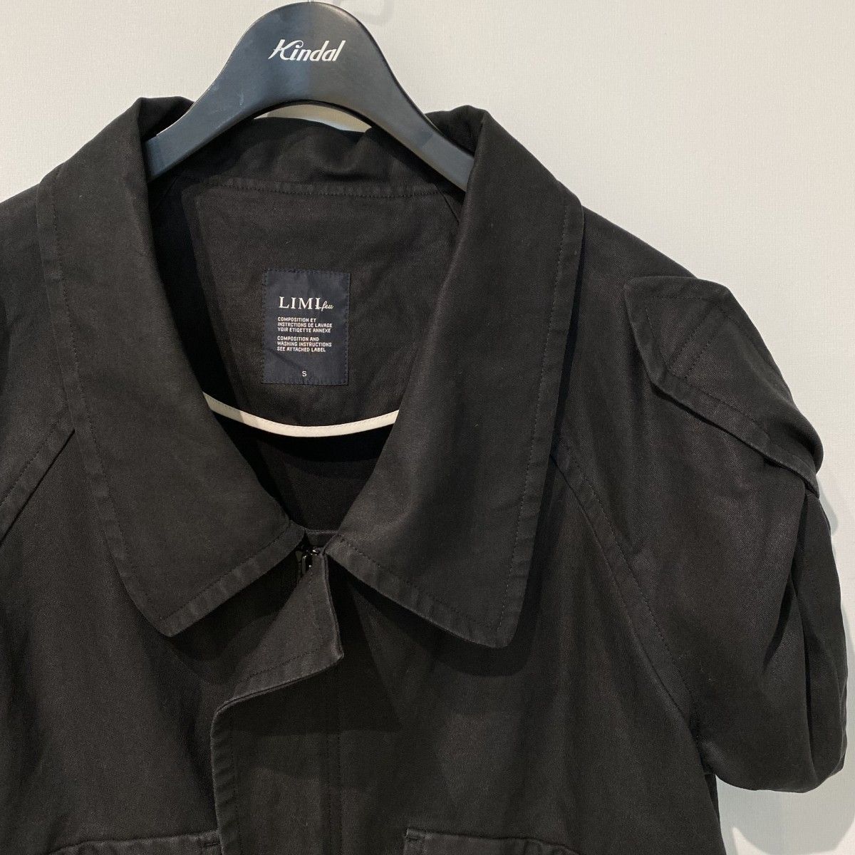 LIMI feu Flap Pocket Linen Shirt JacketフラットポケットZIPリネン